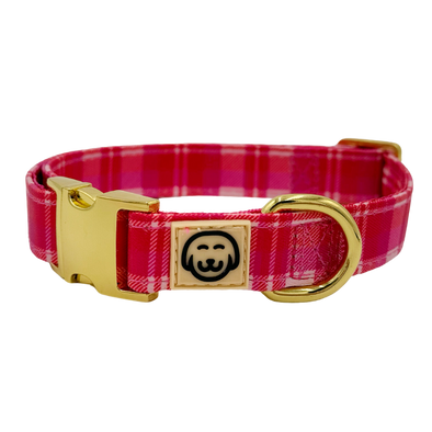 Rosewood Tartan - Dog Collar