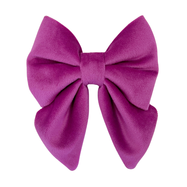 Plum Velvet - Dog Sailor Bowtie