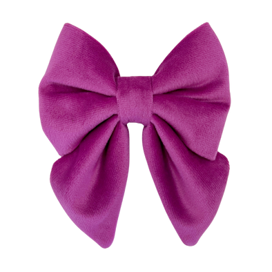 Plum Velvet - Dog Sailor Bowtie