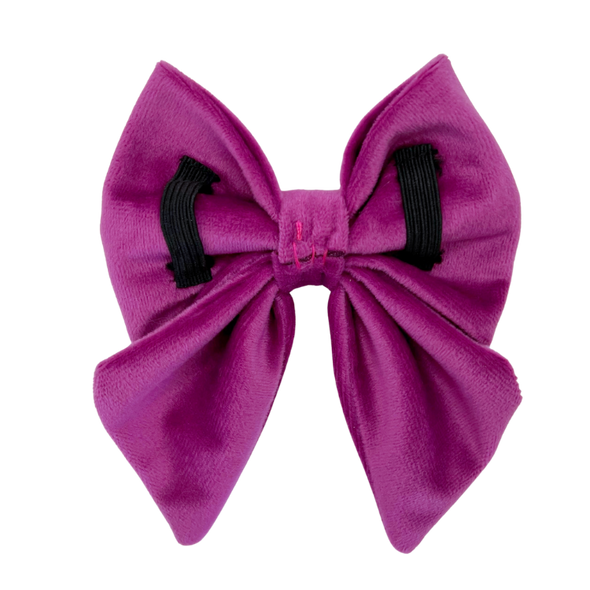 Plum Velvet - Dog Sailor Bowtie