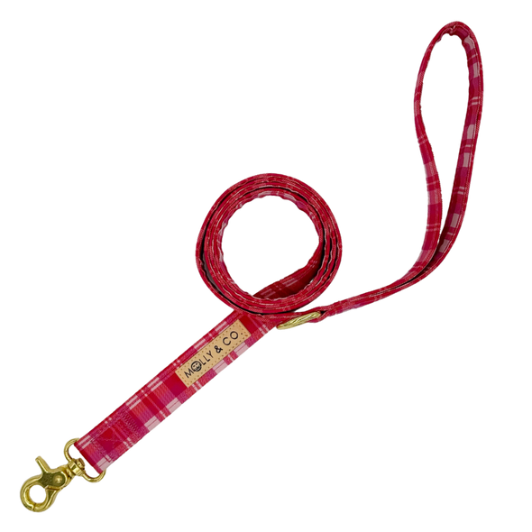 Rosewood Tartan Plaid - Dog Leash