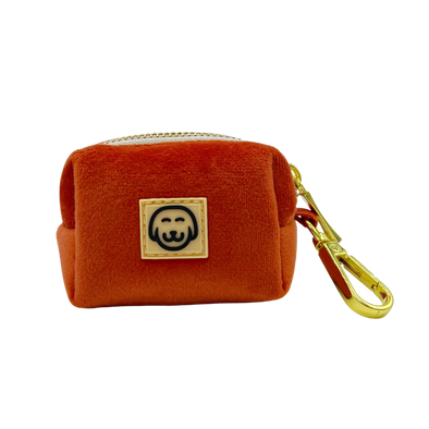 Tangerine Velvet - Dog Poop Bag Holder