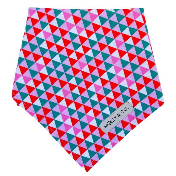 Reindeers + Merry - Reversible Dog Bandana