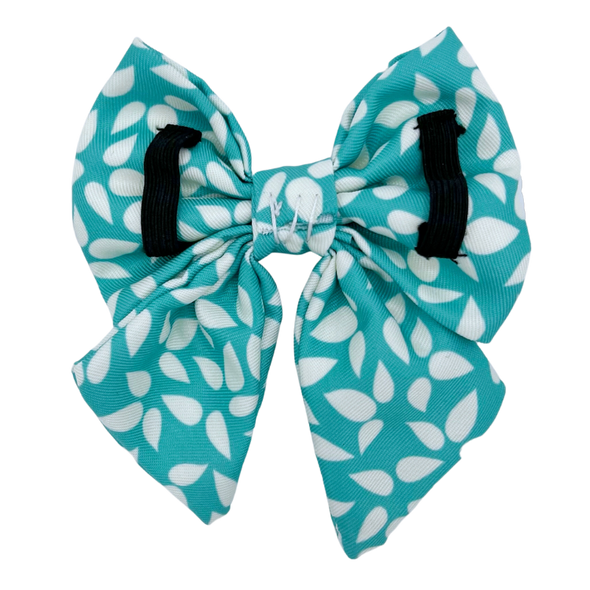 Seafoam - Dog Sailor Bowtie - FINAL SALE