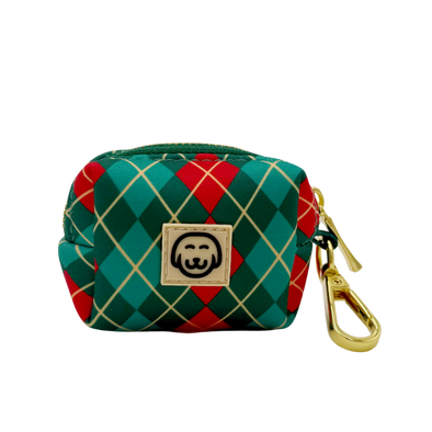 Evergreen Argyle - Dog Poop Bag Holder