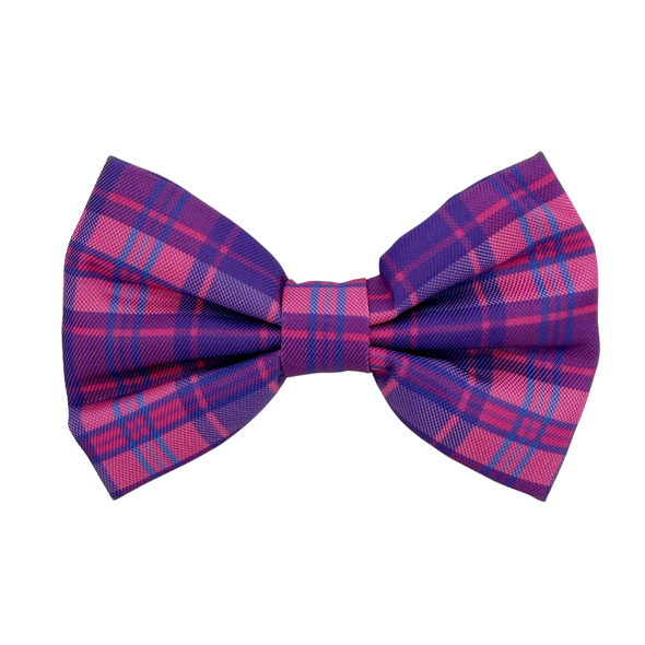 Pinkberry Plaid - Dog Bowtie