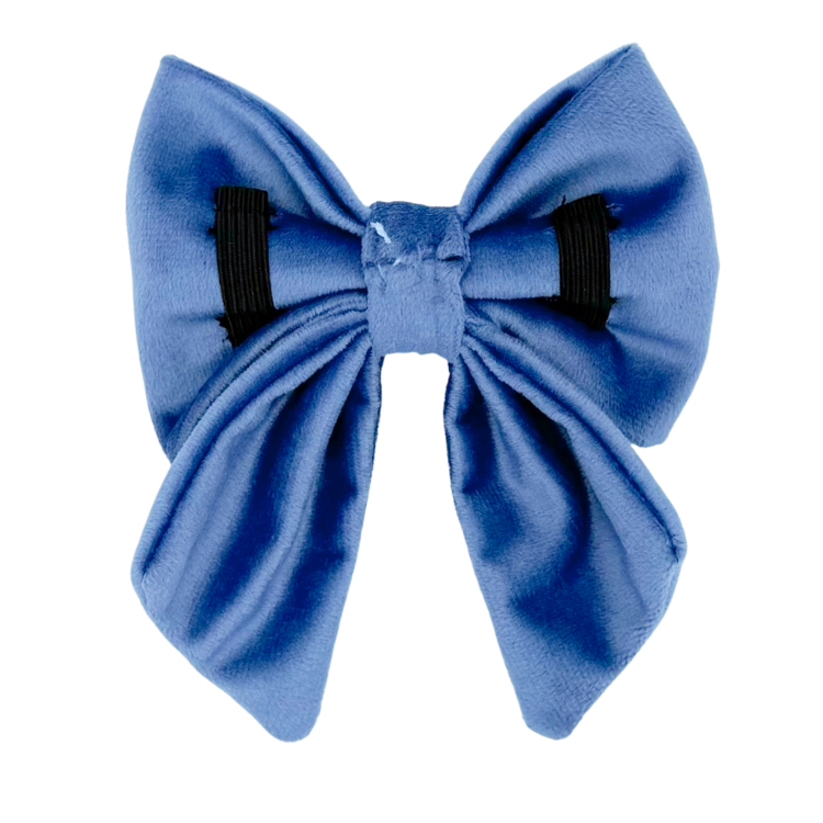 Denim Velvet - Dog Sailor Bowtie