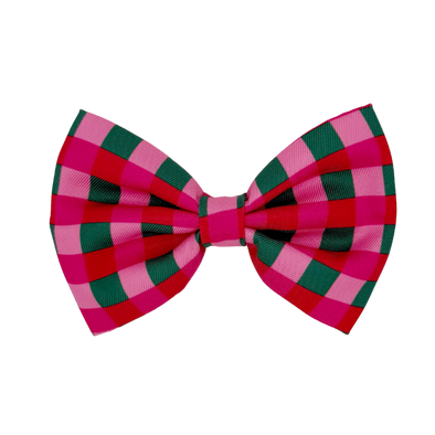 Giftwrap Plaid - Dog Bowtie