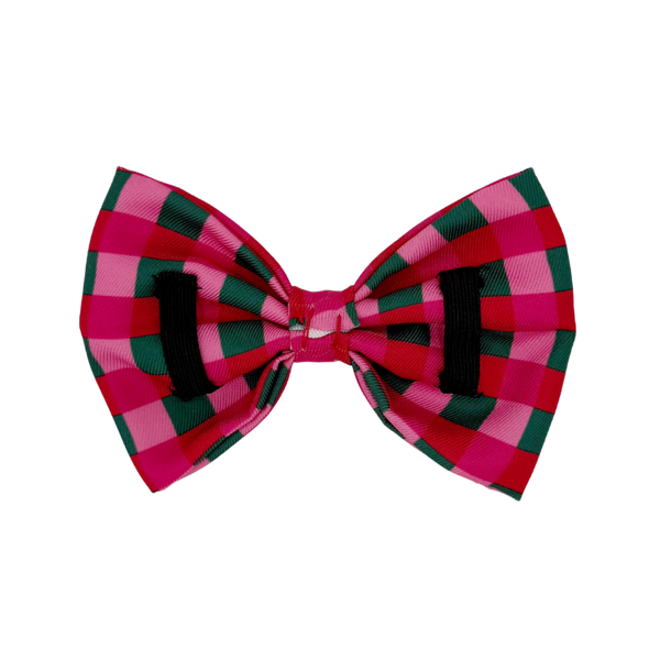 Giftwrap Plaid - Dog Bowtie