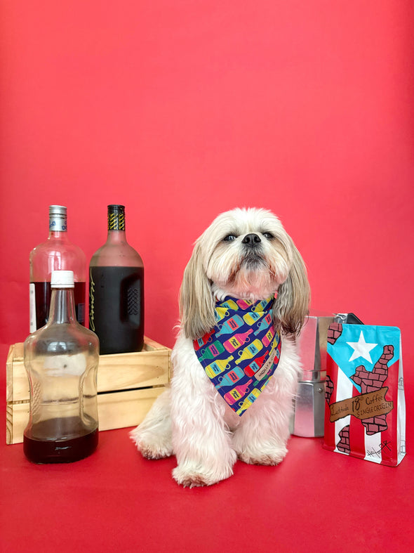 Café con Pitorro - Reversible Dog Bandana
