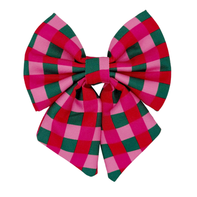 Giftwrap Plaid - Dog Sailor Bowtie