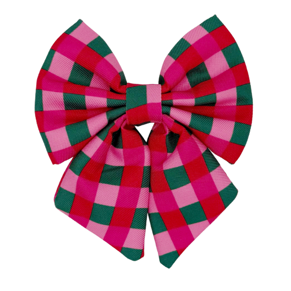 Giftwrap Plaid - Dog Sailor Bowtie