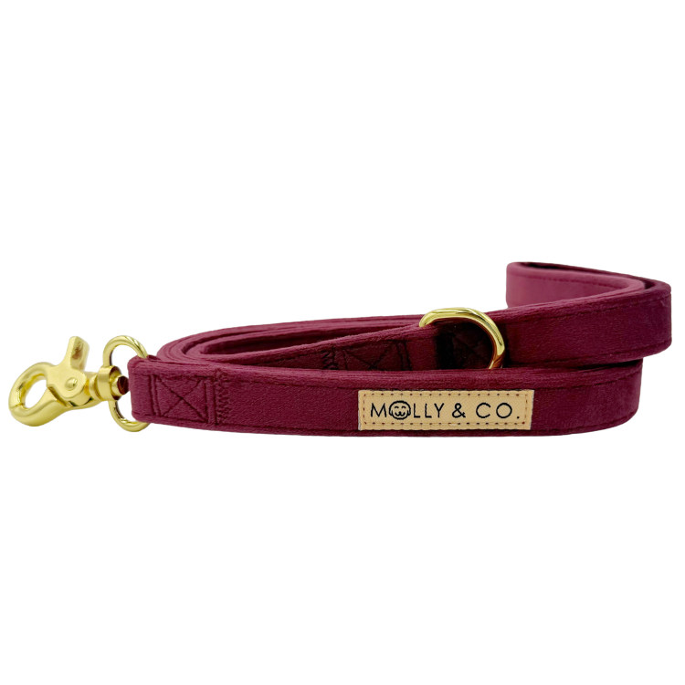 Merlot Velvet - Dog Leash