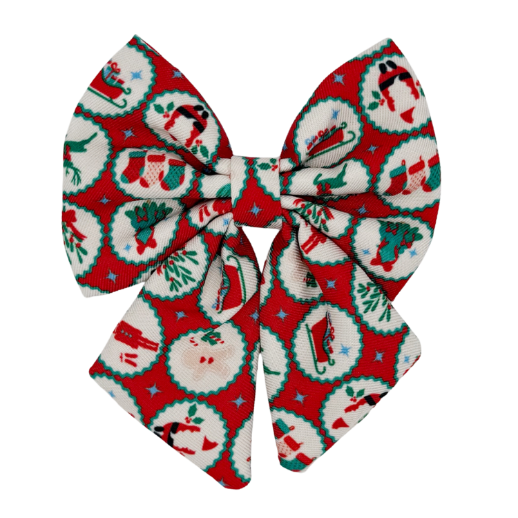 Santa's Workshop - Dog Sailor Bowtie