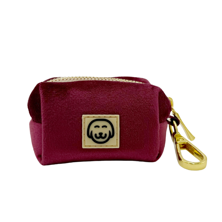 Merlot Velvet - Dog Poop Bag Holder