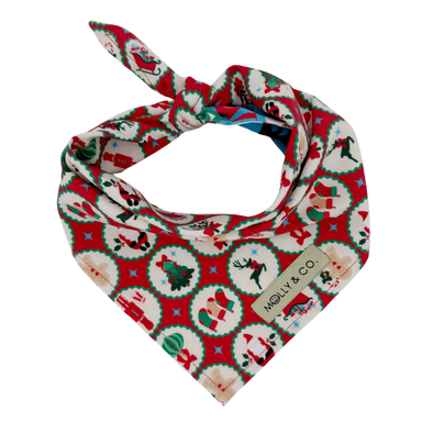 Santa's Workshop - Reversible Dog Bandana