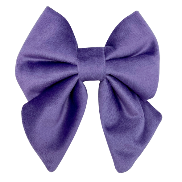 Violet Velvet - Dog Sailor Bowtie