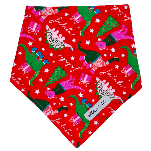 Merry Dinos - Reversible Dog Bandana