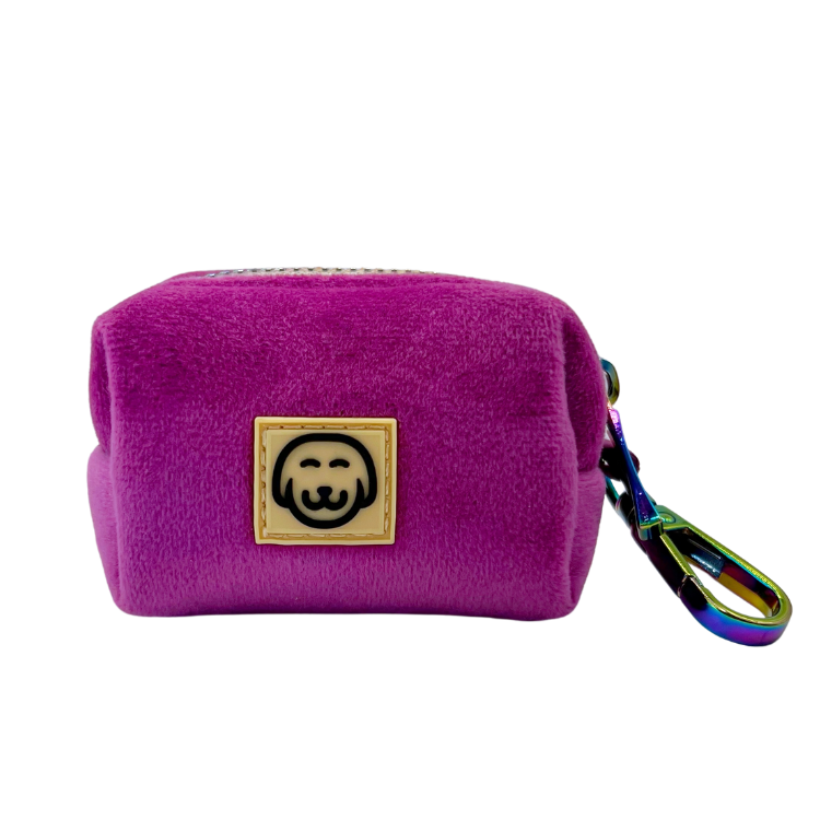 Plum Velvet - Dog Poop Bag Holder