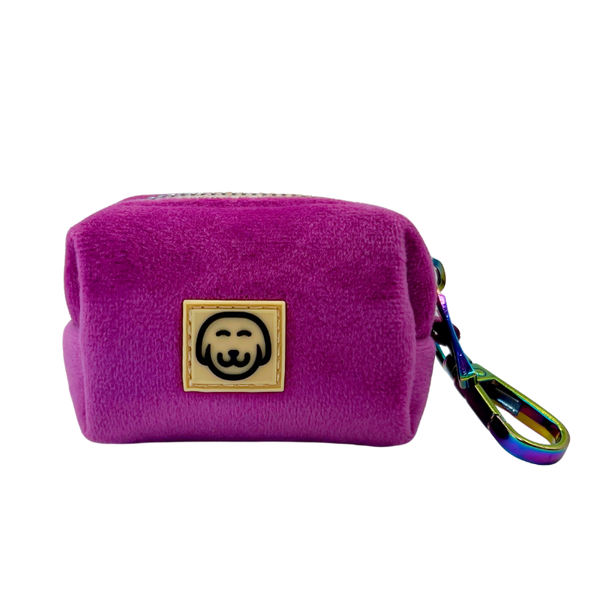 Plum Velvet - Dog Poop Bag Holder