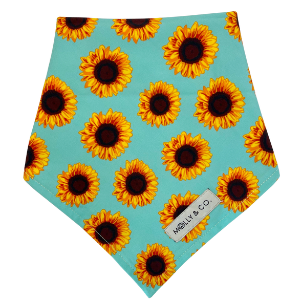 Sunflowers - Reversible Dog Bandana