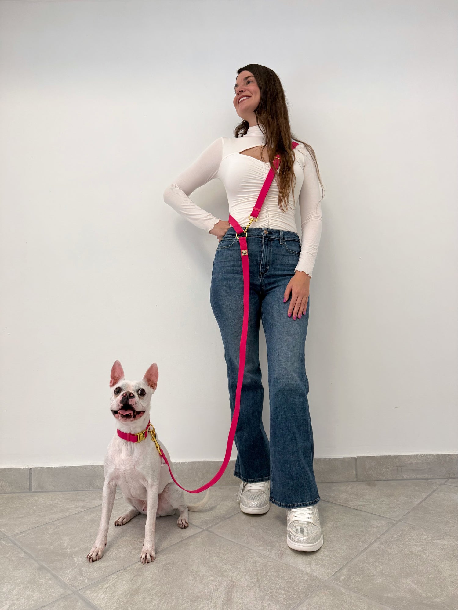 Fuchsia - Splashproof Handsfree Dog Leash
