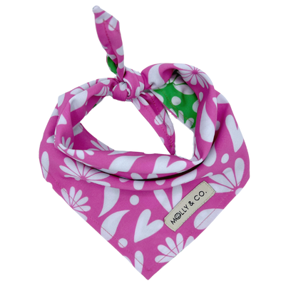 Petals - Reversible Dog Bandana - FINAL SALE