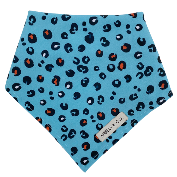 Blue Animal Print - Dog Bandana - FINAL SALE