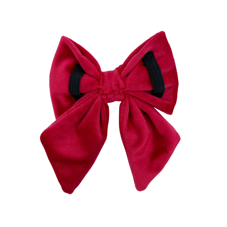 Scarlet Velvet - Dog Sailor Bowtie