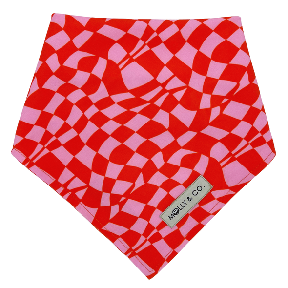 Cherry Red - Reversible Dog Bandana