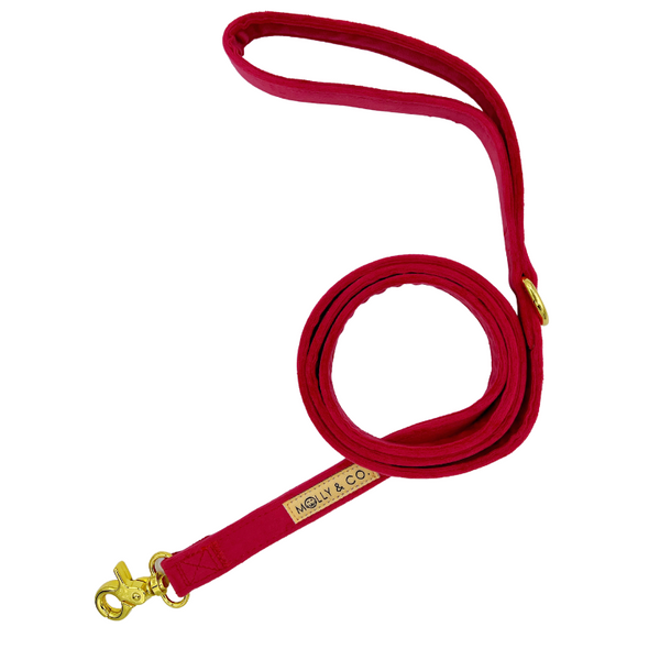 Scarlet Velvet - Dog Leash